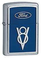 ZIPPO FORD V8 EMBLEM - STREET CHROME