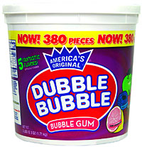 Dubble Bubble 380 Count Tub