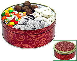 Family Holiday Candies Tin