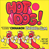 Hot Dog Cinnamon Bubble Gum 72ct