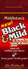 BLACK & MILD "APPLE" CIGARS 25 COUNT BOX