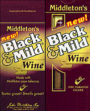 BLACK & MILD "WINE" CIGARS DISPLAY