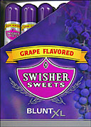 SWISHER SWEETS BLUNT XL - GRAPE - 25 TUBED CIGARS