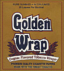 GOLDEN WRAP COGNAC TOBACCO WRAP, 20 BOOKLET/BOX