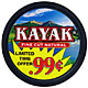 KAYAK FINE CUT NATURAL 10CT ROLL PROMO