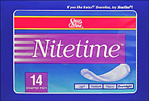 Shur Fine Nitetime Pads  14ct