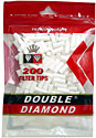 Double Diamond Cigarette Filter Tips - 200ct Bag
