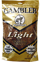 GAMBLER LIGHT CIGARETTE TOBACCO 1lb BAG