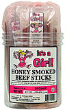 It's A Girl Honey Smoked Beef Sticks 24ct