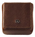 ZIPPO CIGARETTE CASE - BROWN LEATHER