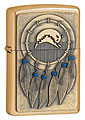 ZIPPO INDIAN DREAM CATCHER EMBLEM - GOLD DUST