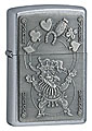 ZIPPO JOKER'S WILD EMBLEM - STREET CHROME