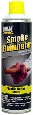 MAX PROFESSIONAL SMOKE ELIMINATOR - VANILLA COFFEE SCENT 13OZ