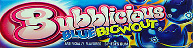 Bubblicious Blue Blowout 18/5pks.