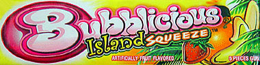 Bubblicious Island Squeeze 18/5pks.