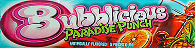 Bubblicious Paradise Punch 18/5pks.