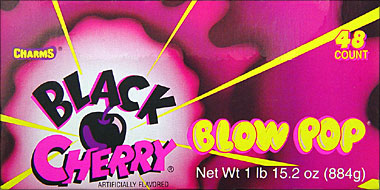 Charms Blow Pop Black Cherry 48CT