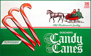 Doscher's Peppermint Candy Canes - 36 Large Canes