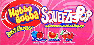Hubba Bubba Squeeze Pops 18ct. - Assorted Flavors