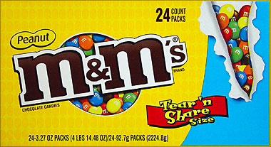 M&M Peanut - King Size 24CT Box