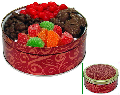 Old Fashioned Holiday Candies Tin