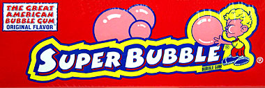 Super Bubble Original Flavor Bubble Gum 180ct.