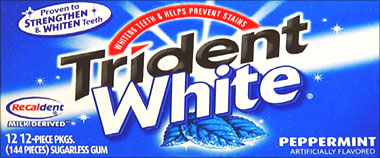 Trident White Peppermint 12CT