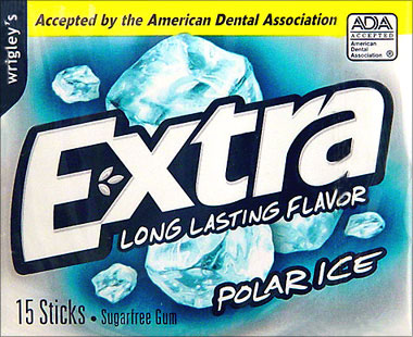 Wrigleys Extra Polar Ice 10/15 Stick packs