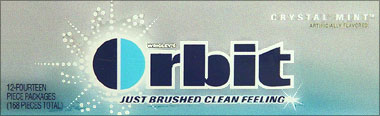 Wrigleys Orbit Crystal Mint 12CT