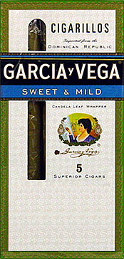 GARCIA Y VEGA CIGARILLOS SWEET & MILD 10 5/PKS