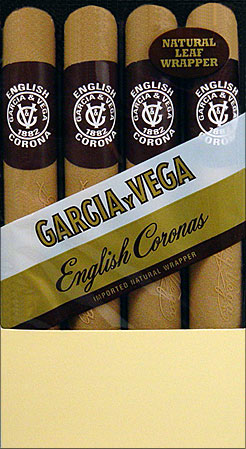 GARCIA Y VEGA ENGLISH CORONAS 5 4/PKS
