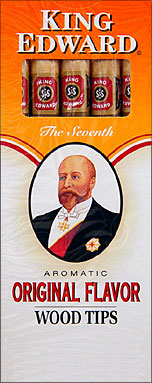 KING EDWARD ORIGINAL FLAVOR - WOOD TIPPED 10/5PKS
