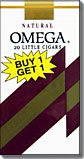 OMEGA FILTERED LITTLE CIGARS - NATURAL - BUY ONE GET ONE FREE!