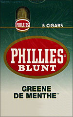 PHILLIES BLUNT GREENE DE MENTHE 10/5PKS