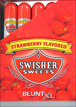 SWISHER SWEETS BLUNT XL - STRAWBERRY - 25 TUBED CIGARS