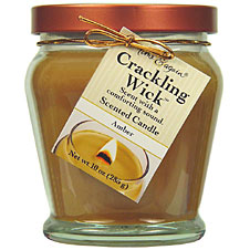 Crackling Wick Candle - Amber
