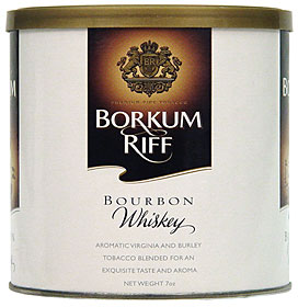 BORKUM RIFF BOURBON WHISKEY PREMIUM PIPE TOBACCO 7OZ CAN