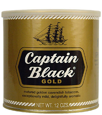 CAPTAIN BLACK GOLD PIPE TOBACCO 12 OZ CAN