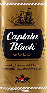 CAPTAIN BLACK GOLD PIPE TOBACCO 1.5OZ PACKAGES 6CT.