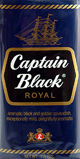 CAPTAIN BLACK ROYAL PIPE TOBACCO 1.75OZ PACKAGES 6CT.