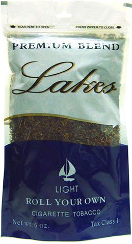 LAKES LIGHT CIGARETTE TOBACCO 6oz. BAG