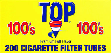 TOP CIGARETTE FILTER TUBES - FULL FLAVOR 100'S- 200CT