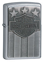 ZIPPO H-D FREEDOM EMBLEM - STREET CHROME