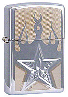 ZIPPO FIRE STAR - HIGH POLISH CHROME