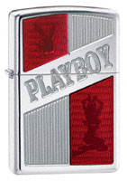 ZIPPO PLAYBOY RUBY RED - ARMOR - HIGH POLISH CHROME