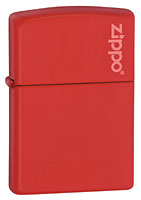 ZIPPO RED MATTE w/ ZIPPO LOGO