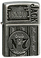 ZIPPO I KNOW JACK - BLACK ICE STREET ARMOR