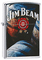 ZIPPO JIM BEAM BARRELS - HIGH POLISH CHROME
