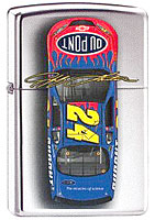ZIPPO JEFF GORDON "#24 CAR TOP VIEW" - HIGH POLISH CHROME