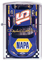 ZIPPO MICHAEL WALTRIP "#15 FINISH LINE" - HIGH POLISH CHROME